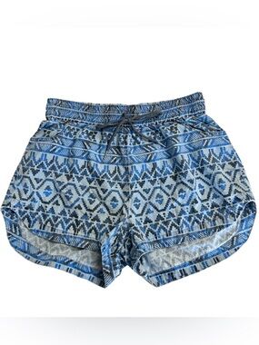 Gianni Bini Blue Tribal Geometric Shorts Size Large